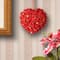 7" Red Rose Hanging Heart